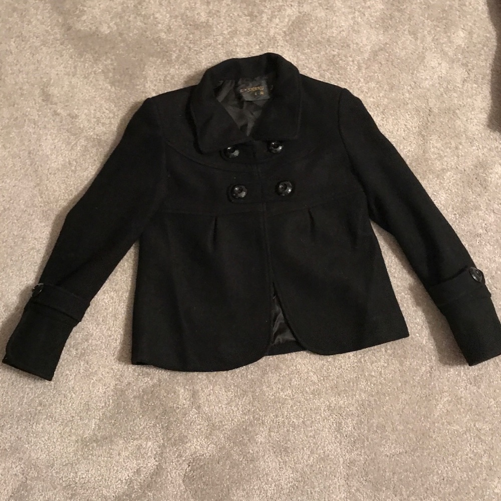 🚫SOLD🚫Wool short coat black size S